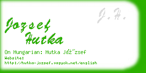 jozsef hutka business card